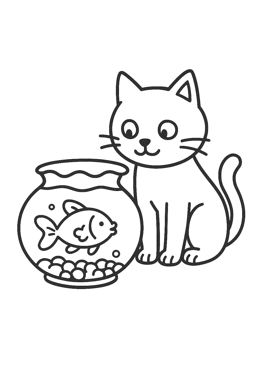 The Cat and the Goldfish Encounter
