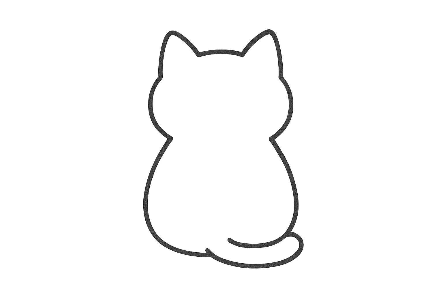 猫的背影