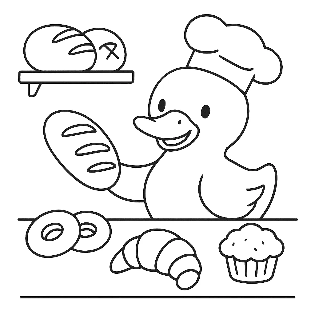 パン屋さんのアヒル